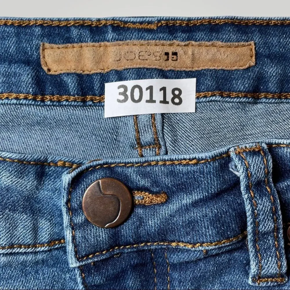 JOES BOHO PREPPY MEDIUM WASH CUFFED DENIM BLUE SHORTS SIZE 14 (GIRLS)